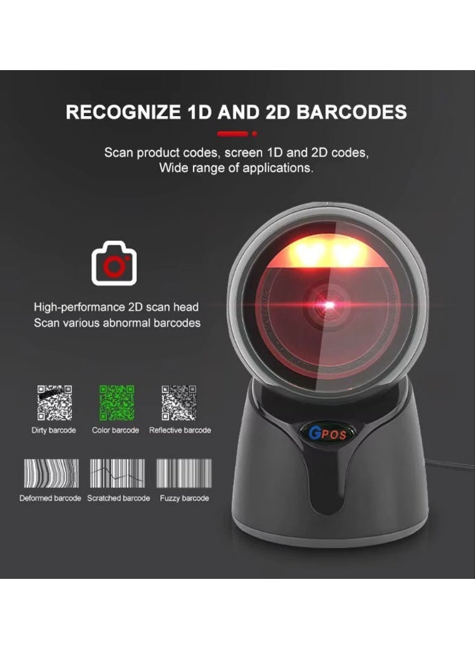 Gpos Barcode scanner 1D/2D barcodes scanner - Image 3